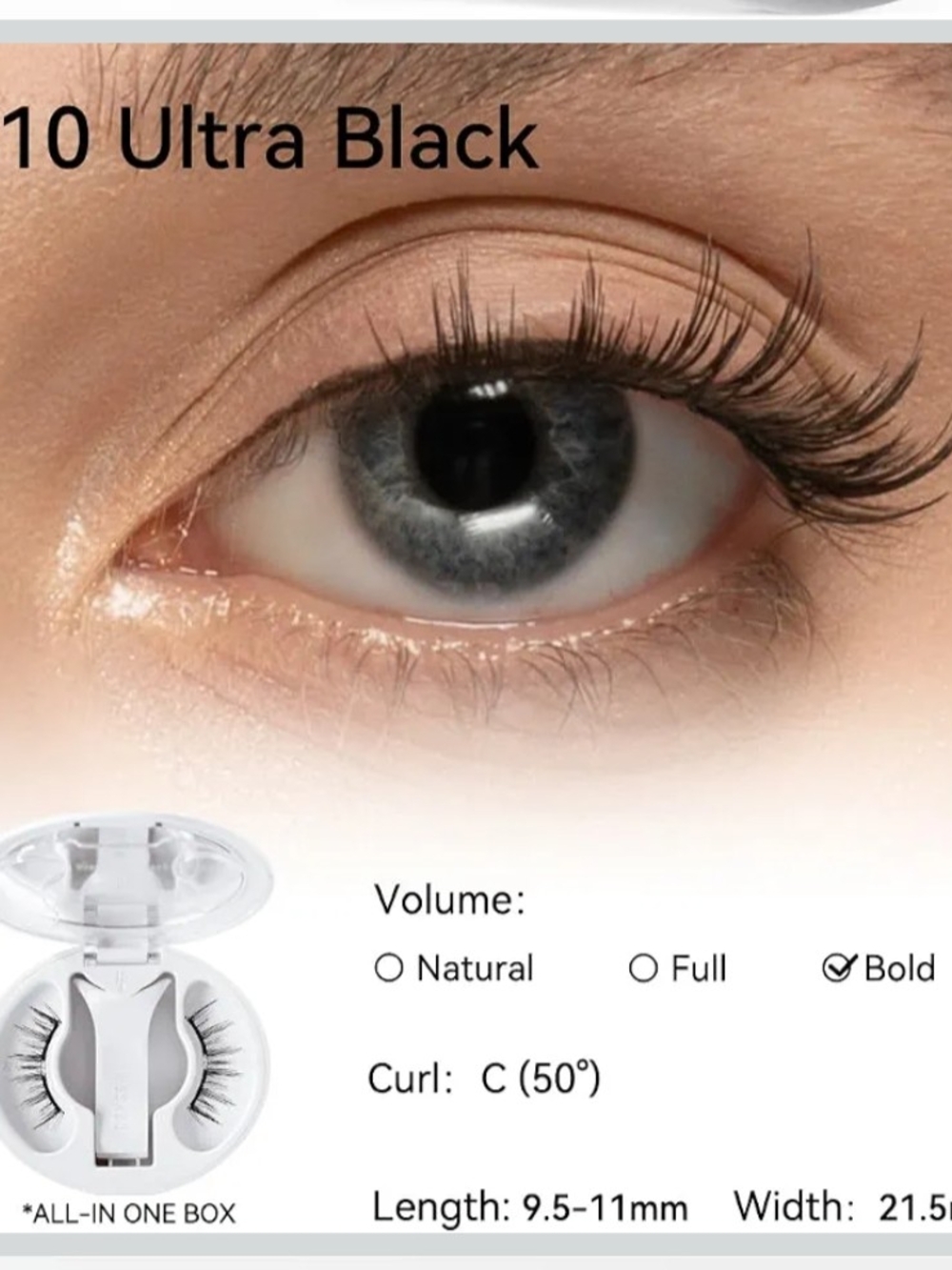 Ultra Black Bold C-Curl False Eyelashes - Women Other